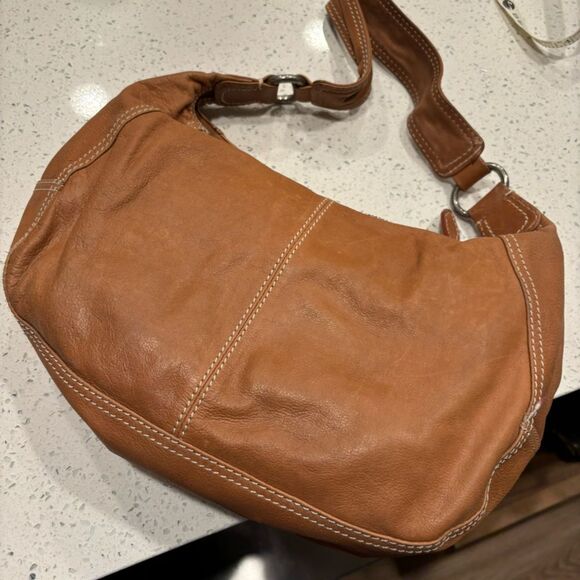 Vintage Wilsons Leather Brown Satchel Handbag Bag | eBay Wilsons Leather distressed brown leather satchel handbag